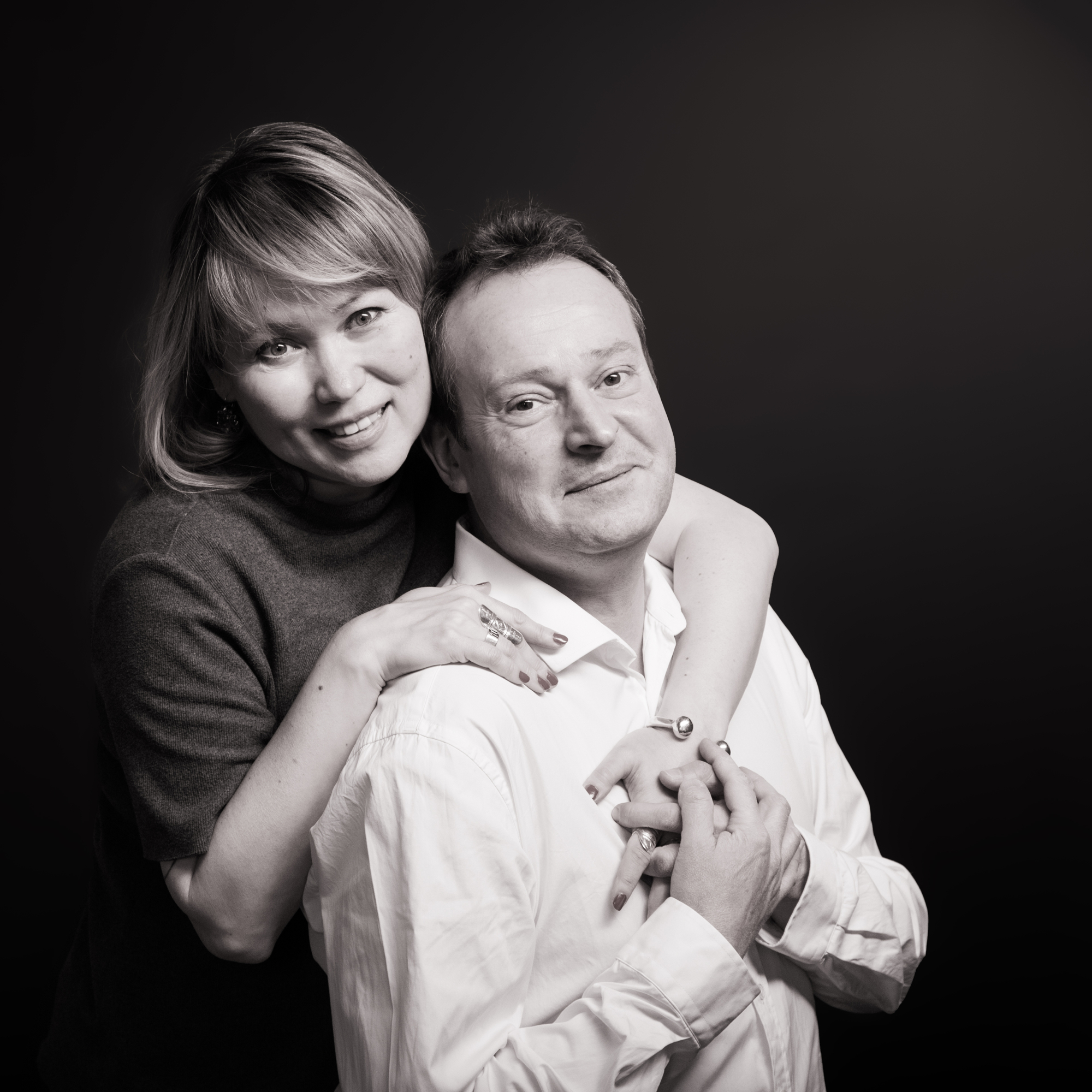 Séance couple au studio photo au Vésinet