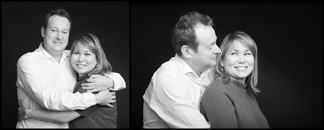 Séance couple au studio photo au Vésinet